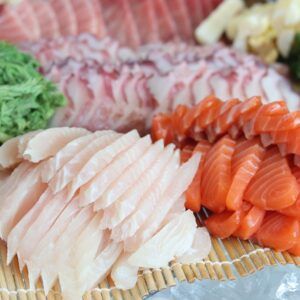 salmon sashimi, flounder times, octopus housing society-3637245.jpg